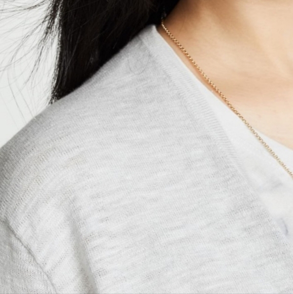 Madewell women's open front cardigan, lightweight,cotton blend,size L, pockets. - Picture 7 of 16